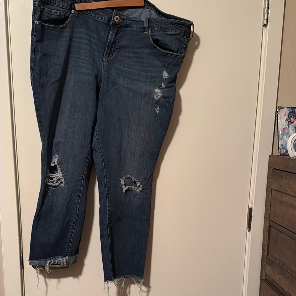 Torrid Distressed Blue Jeans